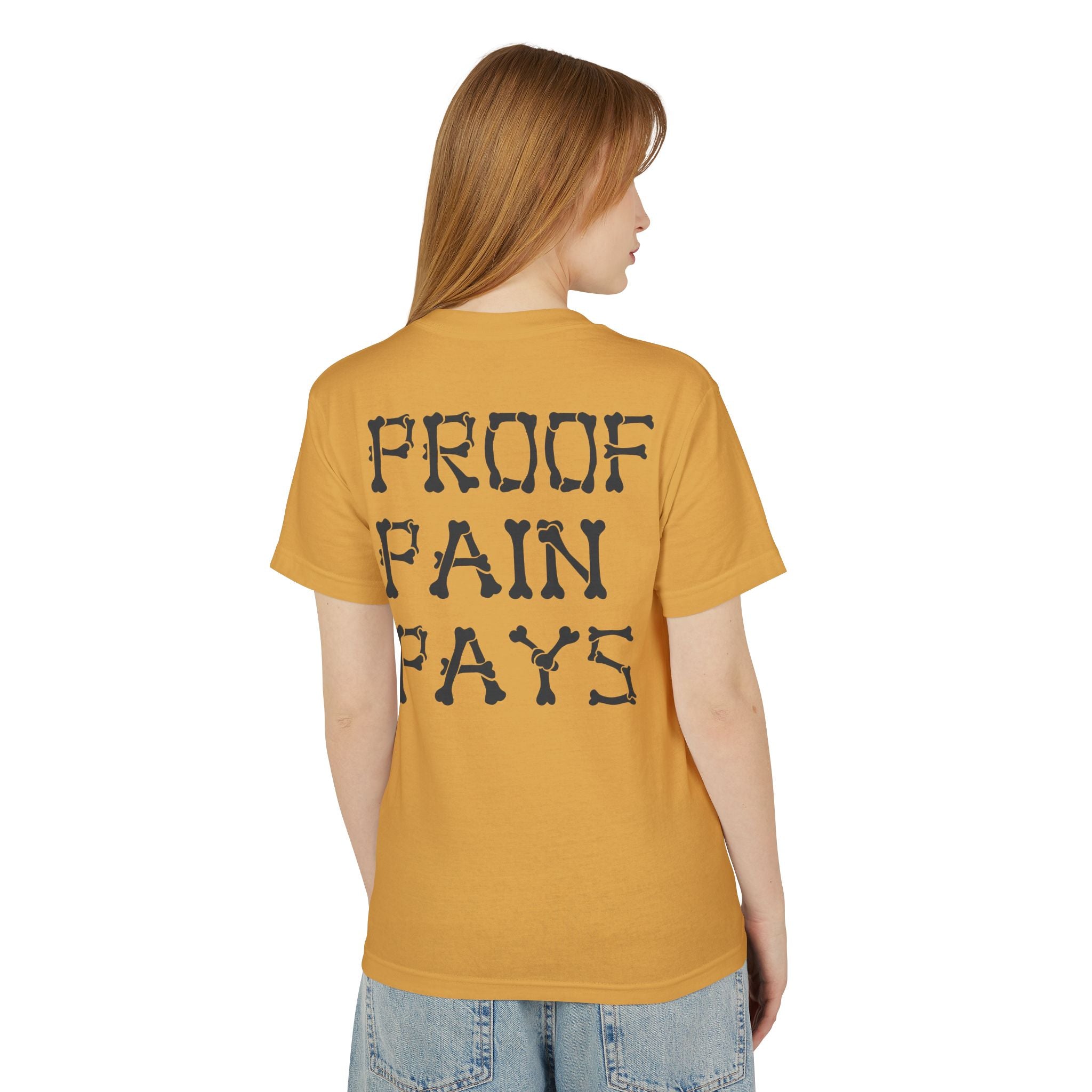 Proof Pain Pays Cotton Tee — ROT Coin Front & 'PROOF PAIN PAYS' Back
