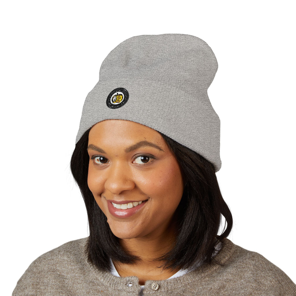 ROT Patch Cuffed Beanie — Classic Knit Winter Hat