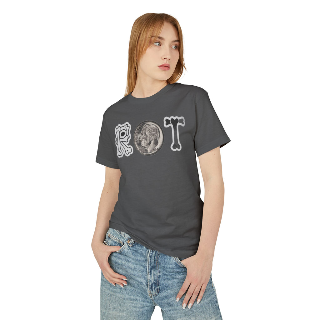 Proof Pain Pays Cotton Tee — ROT Coin Front & 'PROOF PAIN PAYS' Back