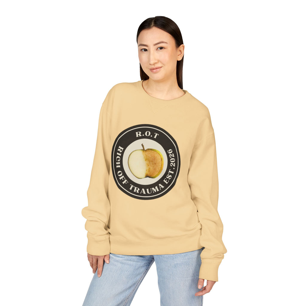 Crewneck Sweatshirt — R.O.T. (Rich Off Trauma) Logo