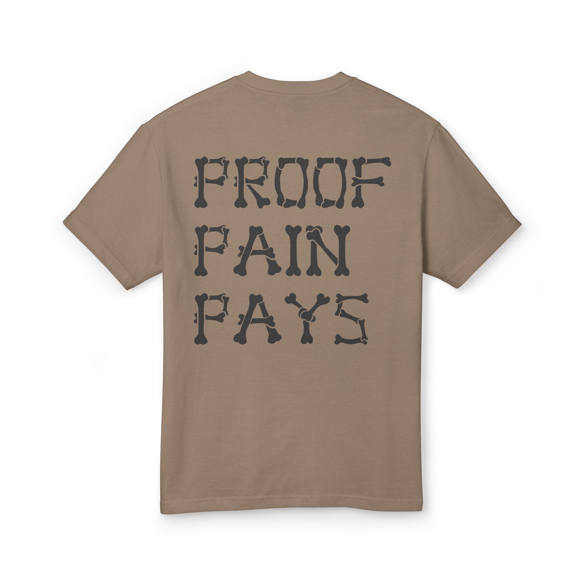 Proof Pain Pays T‑Shirt — Vintage Coin Graphic Short Sleeve Tee