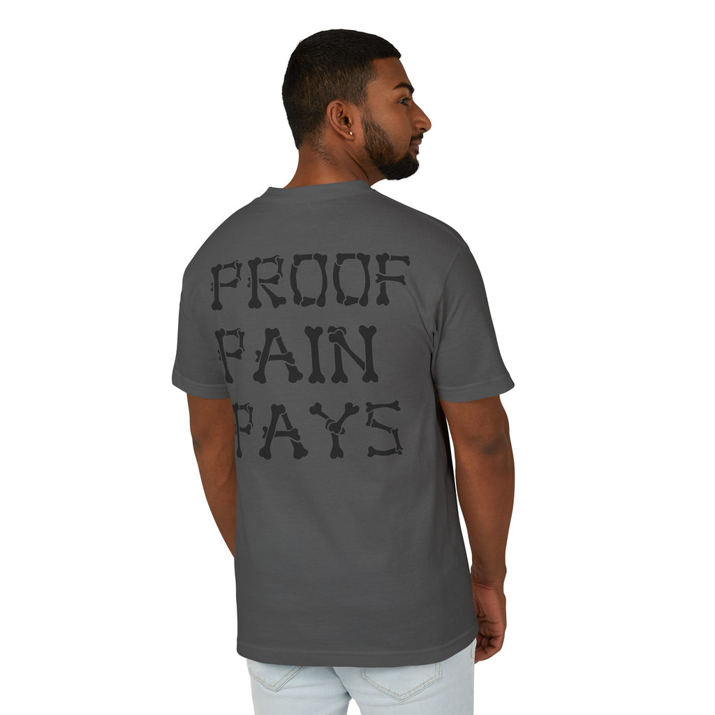 Proof Pain Pays Cotton Tee — ROT Coin Front & 'PROOF PAIN PAYS' Back