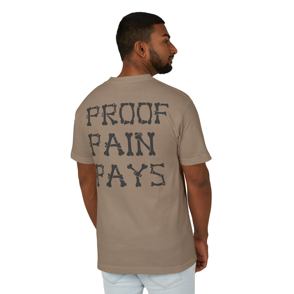 Proof Pain Pays T-Shirt — Vintage Coin Logo Graphic Tee