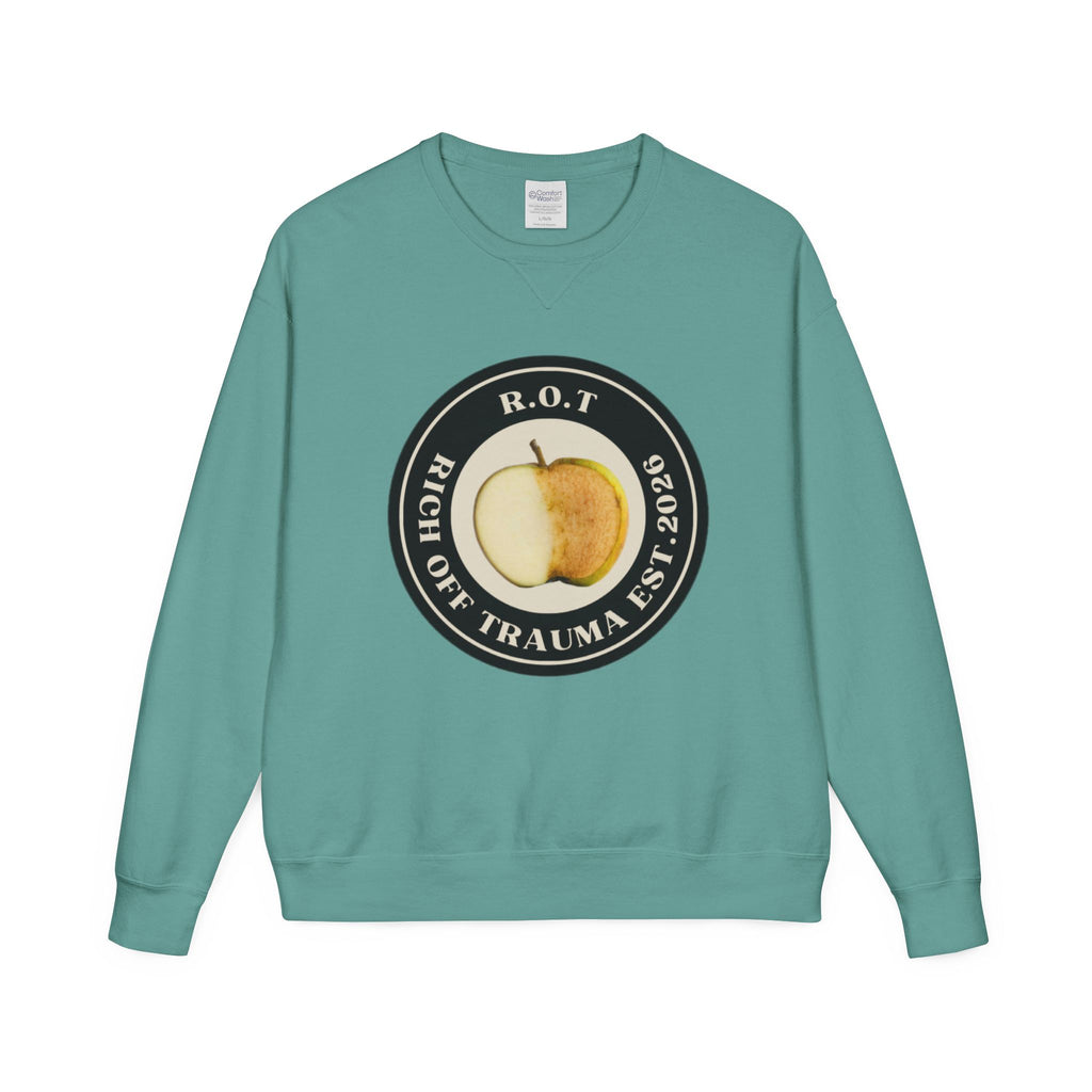 Crewneck Sweatshirt — R.O.T. (Rich Off Trauma) Logo