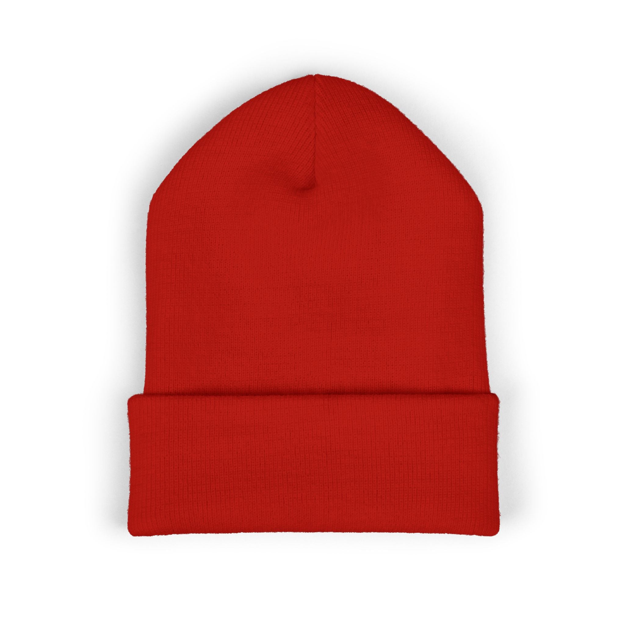 ROT Patch Cuffed Beanie — Classic Knit Winter Hat