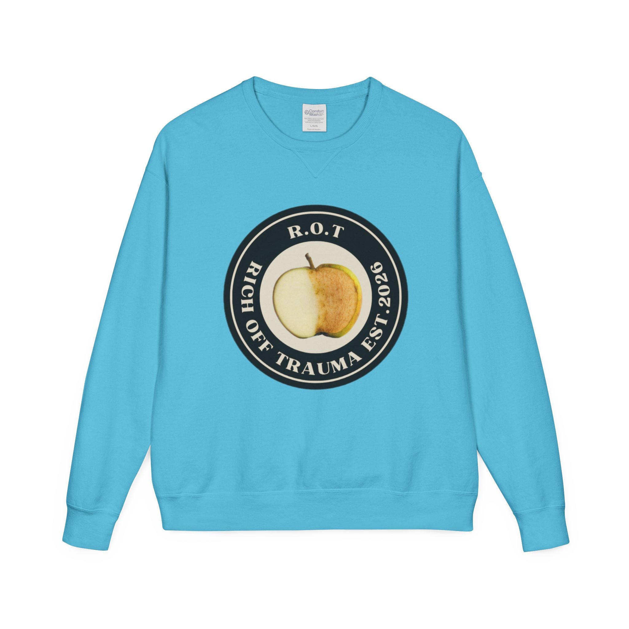 Crewneck Sweatshirt — R.O.T. (Rich Off Trauma) Logo