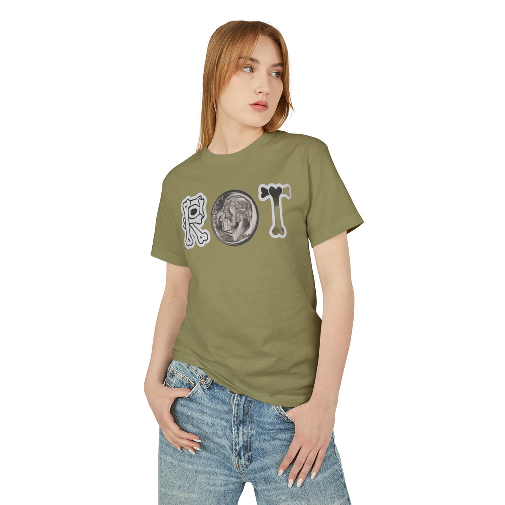 Proof Pain Pays Cotton Tee — ROT Coin Front & 'PROOF PAIN PAYS' Back