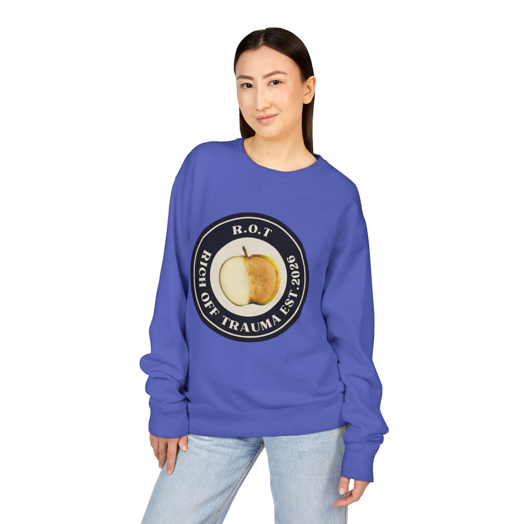 Crewneck Sweatshirt — R.O.T. (Rich Off Trauma) Logo