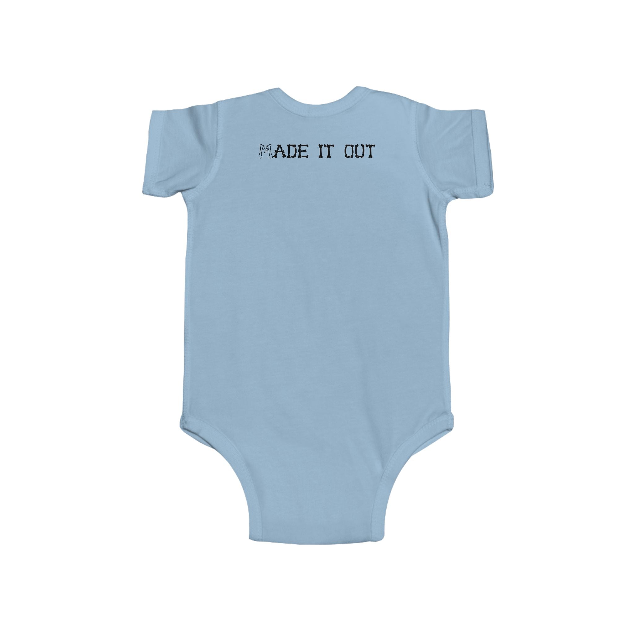 Infant Bodysuit "Made It Out" Minimal Logo Baby Onesie