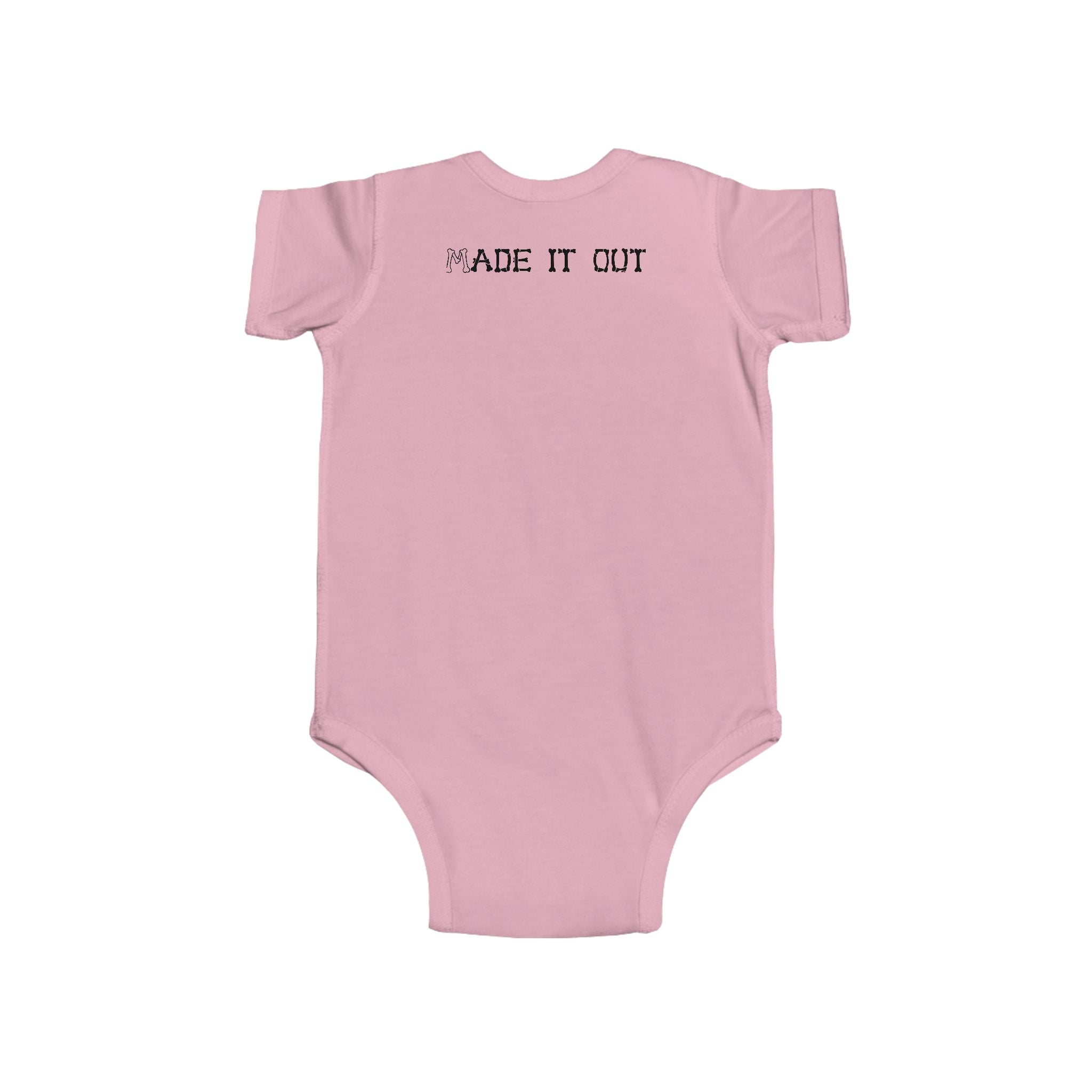 Infant Bodysuit "Made It Out" Minimal Logo Baby Onesie