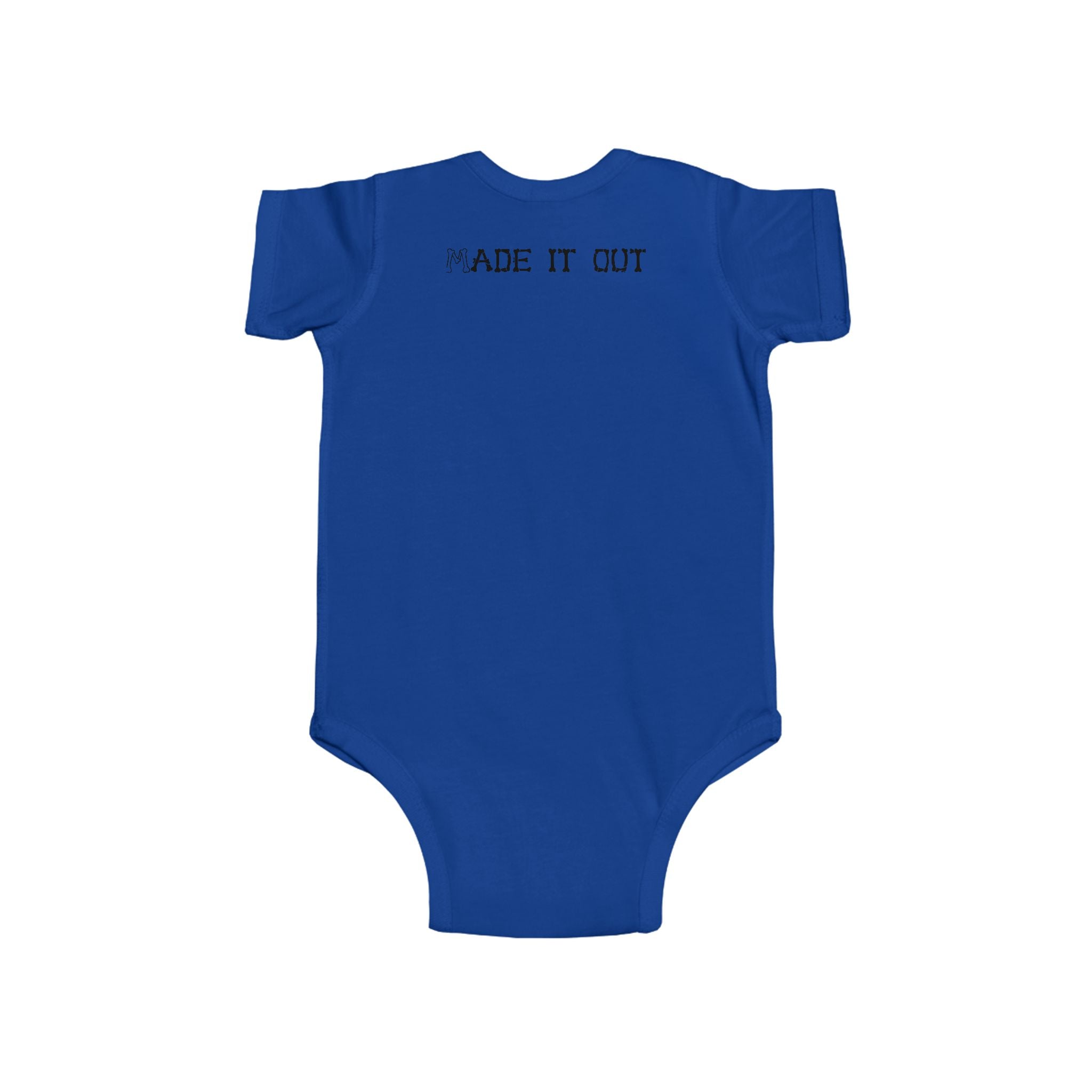 Infant Bodysuit "Made It Out" Minimal Logo Baby Onesie