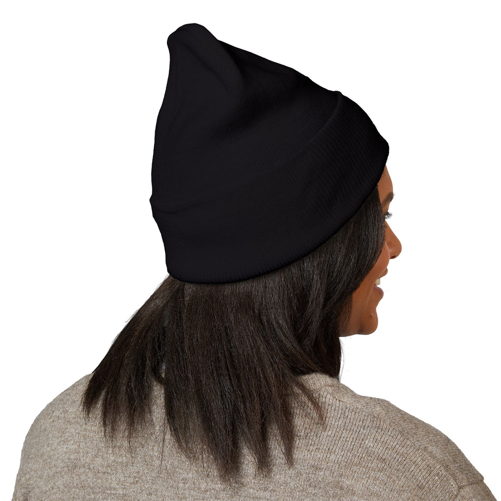 ROT Patch Cuffed Beanie — Classic Knit Winter Hat