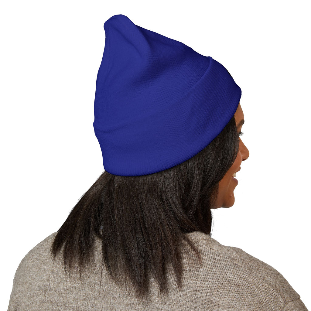 ROT Patch Cuffed Beanie — Classic Knit Winter Hat