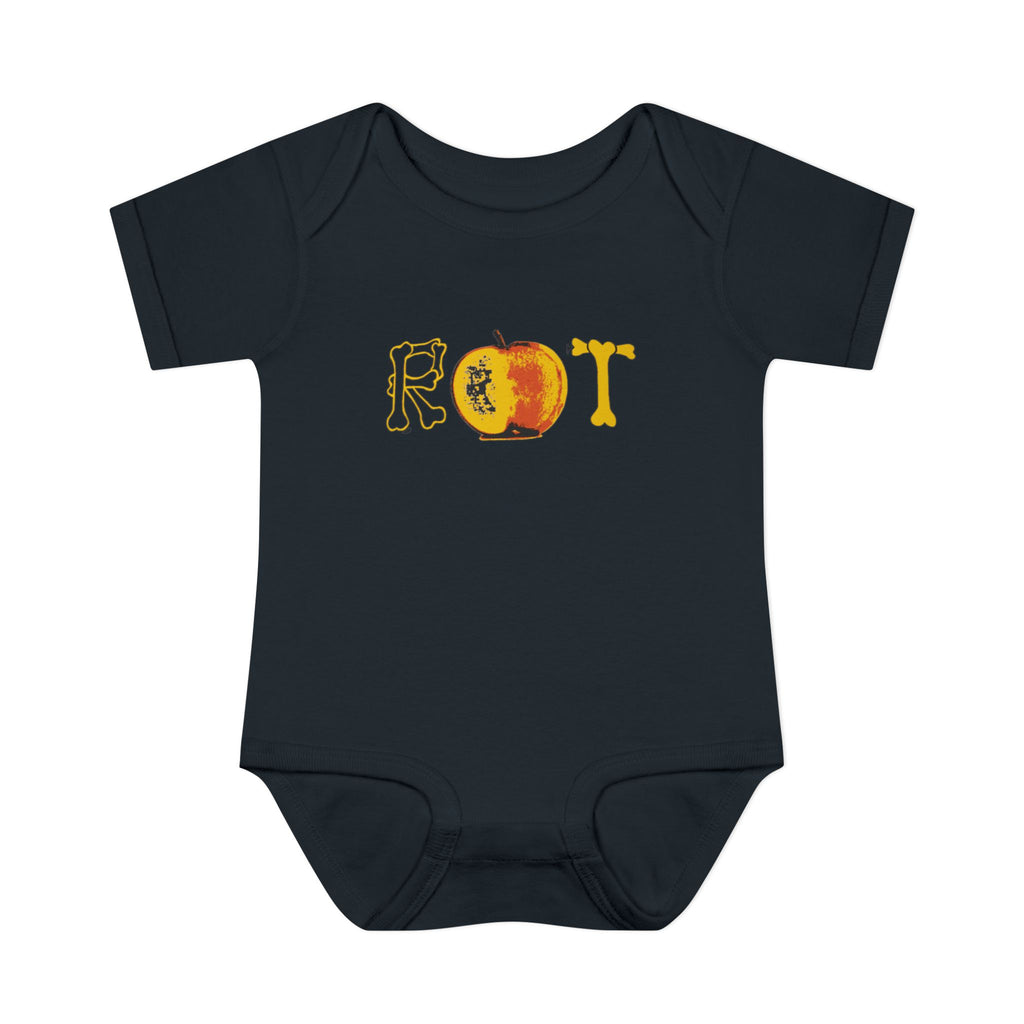 'Rot' Peach Graphic Infant Bodysuit – Funny Fruit Baby Onesie