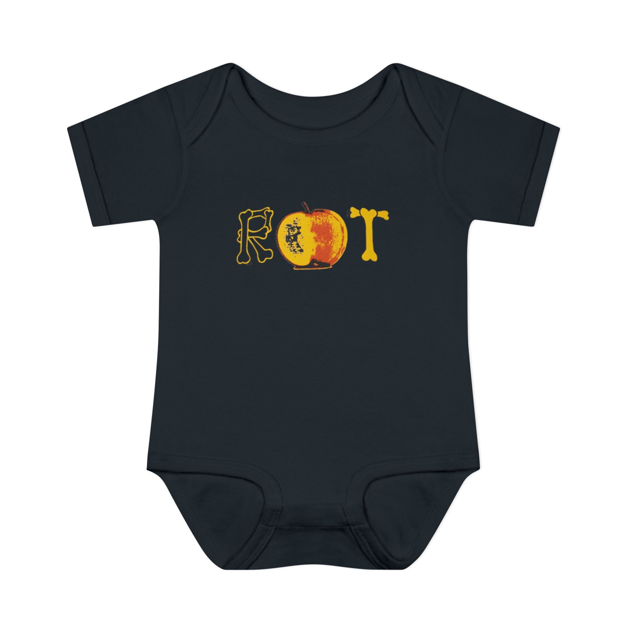 'Rot' Peach Graphic Infant Bodysuit – Funny Fruit Baby Onesie