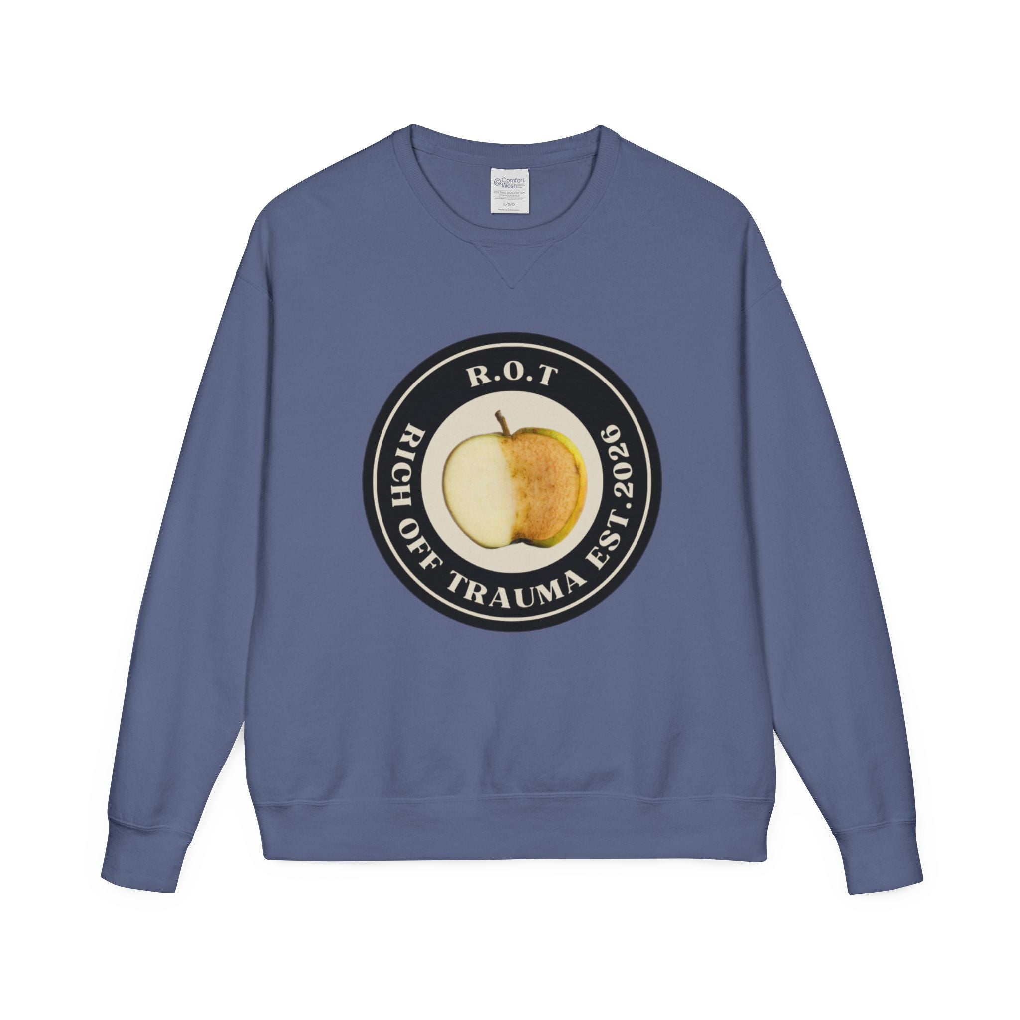 Crewneck Sweatshirt — R.O.T. (Rich Off Trauma) Logo