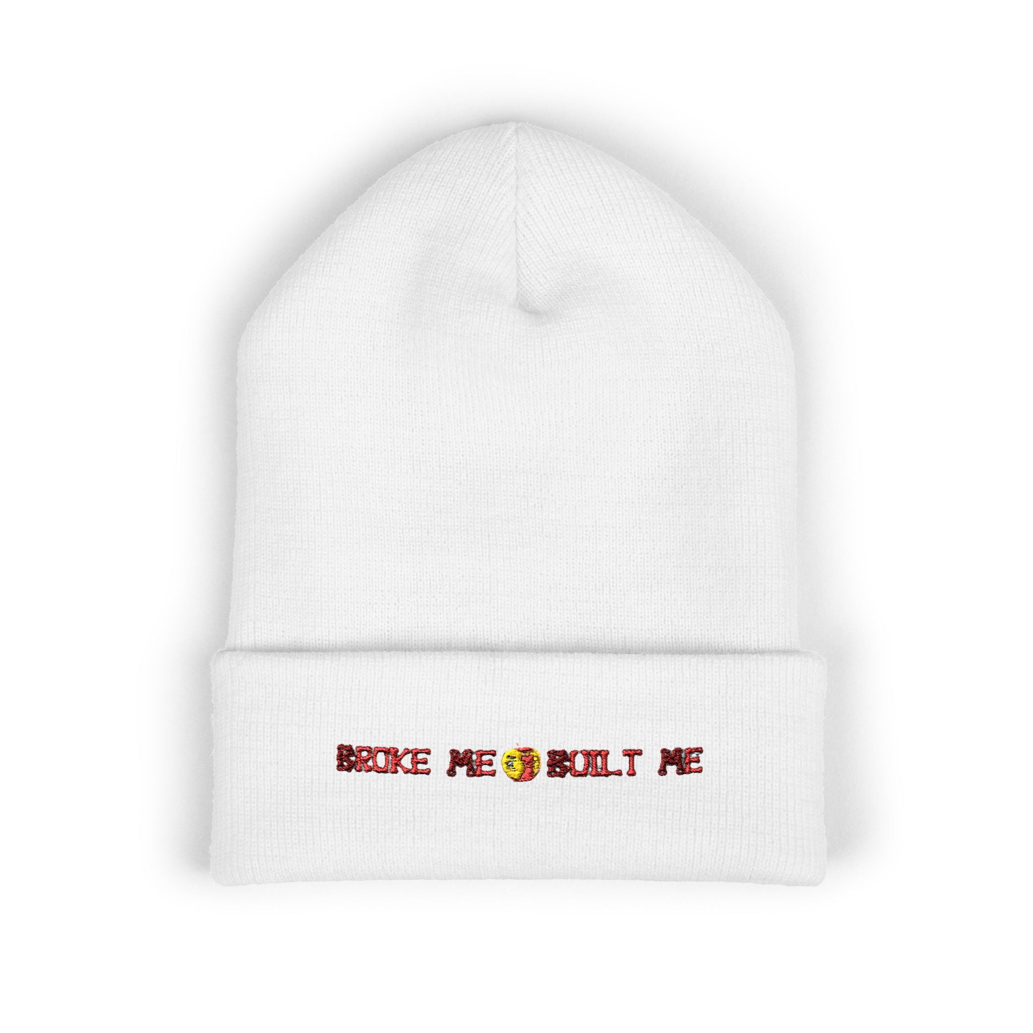 Broken ROT Patch Cuffed Beanie — Classic Knit Winter Hat
