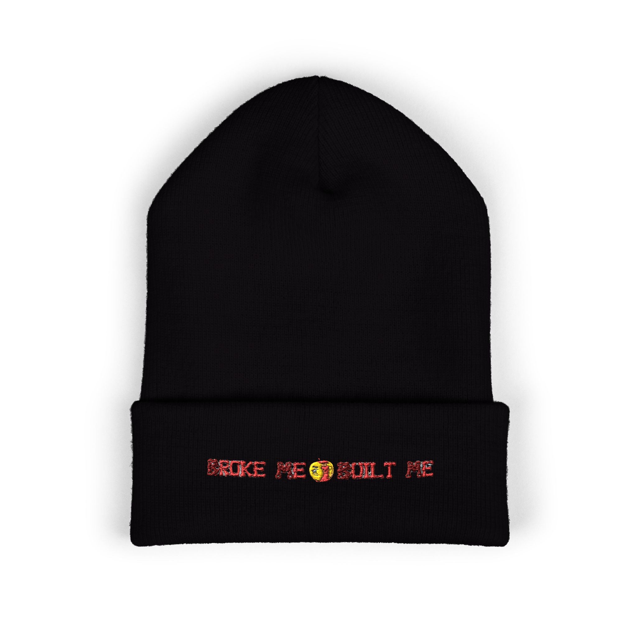Broken ROT Patch Cuffed Beanie — Classic Knit Winter Hat