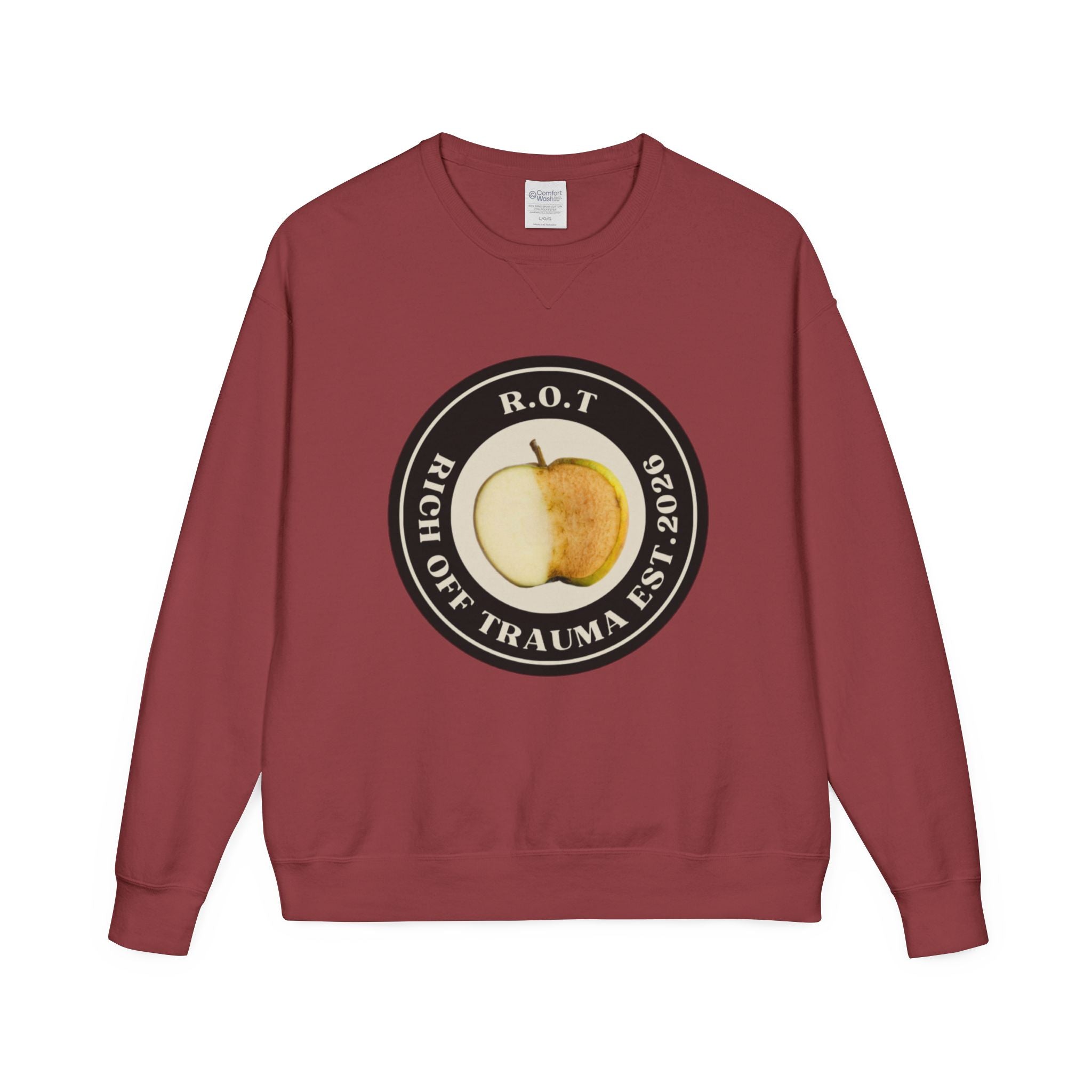 Crewneck Sweatshirt — R.O.T. (Rich Off Trauma) Logo