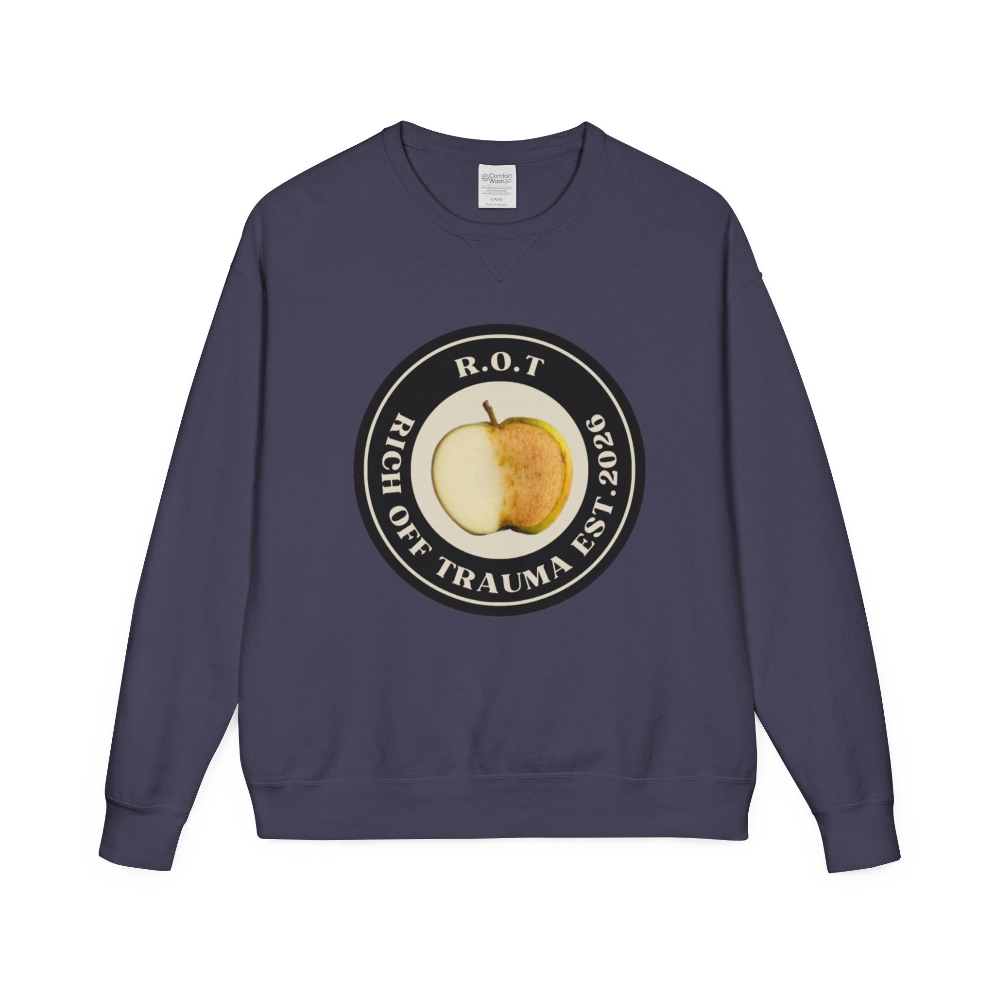 Crewneck Sweatshirt — R.O.T. (Rich Off Trauma) Logo