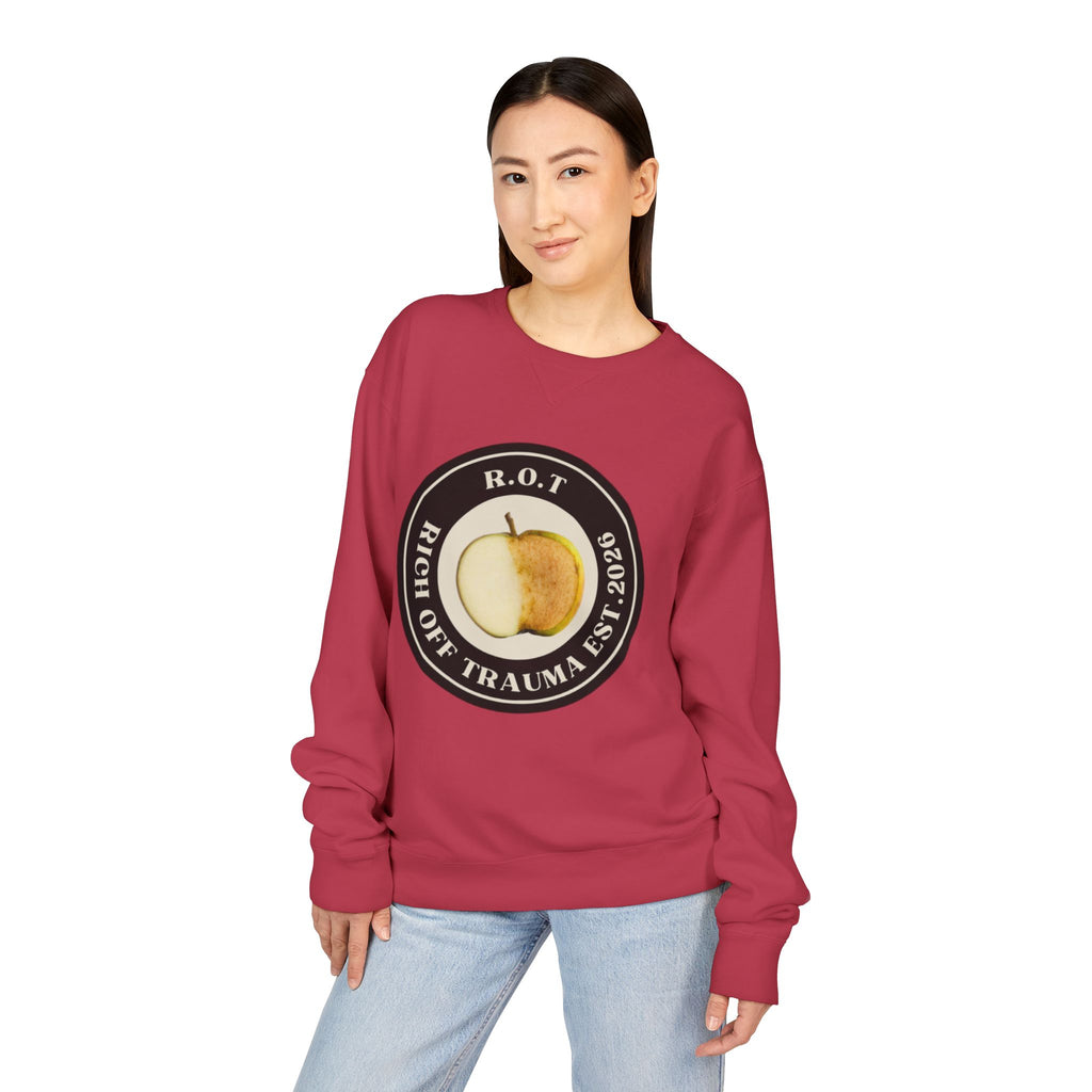 Crewneck Sweatshirt — R.O.T. (Rich Off Trauma) Logo