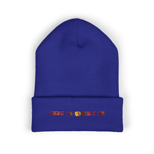 Broken ROT Patch Cuffed Beanie — Classic Knit Winter Hat