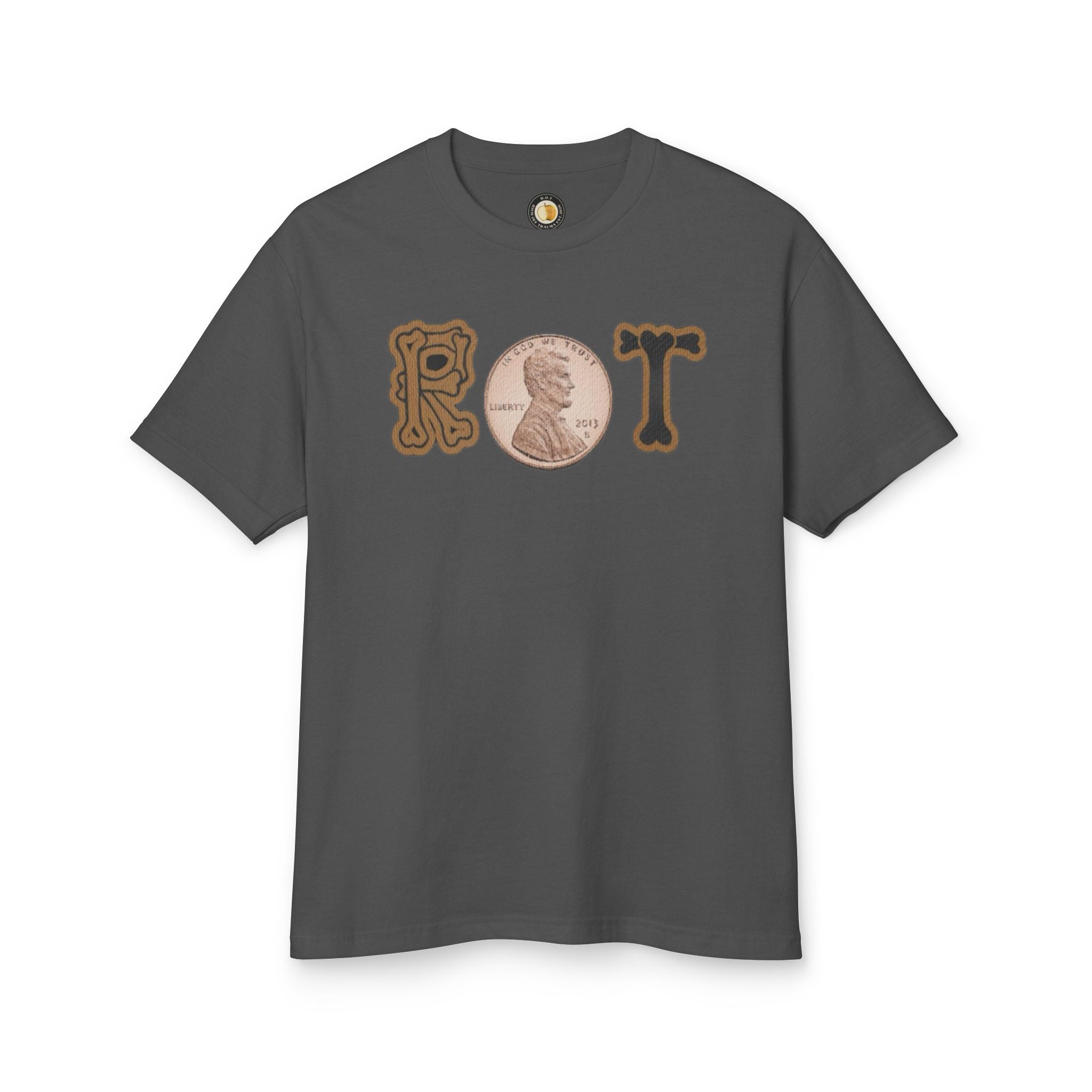 Proof Pain Pays Graphic Tee — Retro Penny Lettering Front, 'Proof Pain Pays' Back