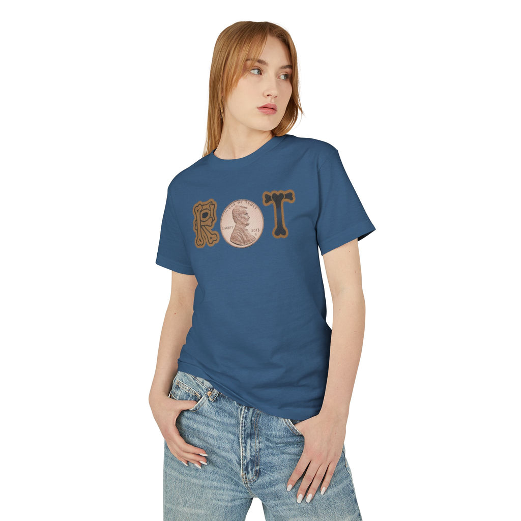 Proof Pain Pays Graphic Tee — Retro Penny Lettering Front, 'Proof Pain Pays' Back