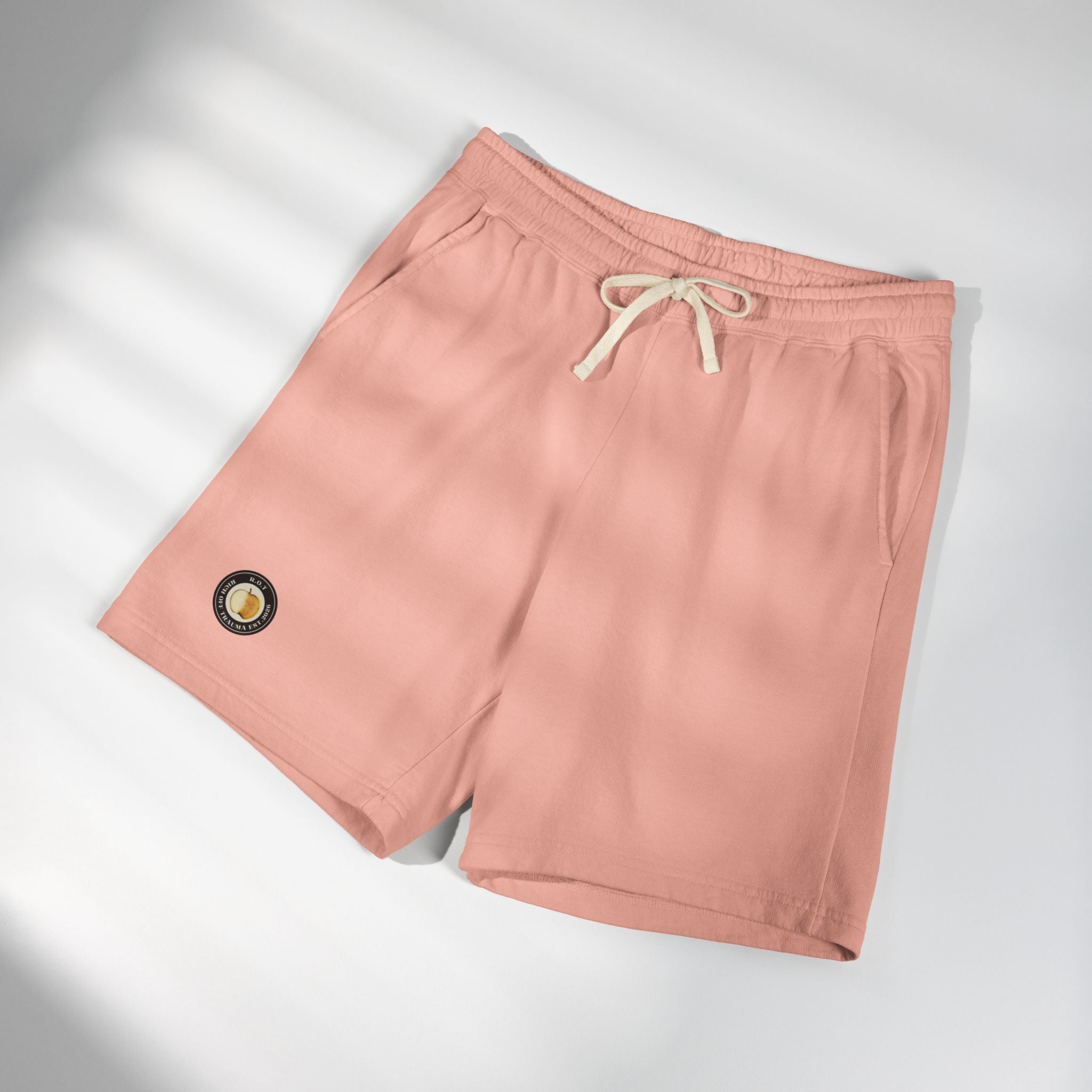 ROT Crew Fleece Sweat Shorts — Garment-Dyed Lightweight Casual Lounge Shorts