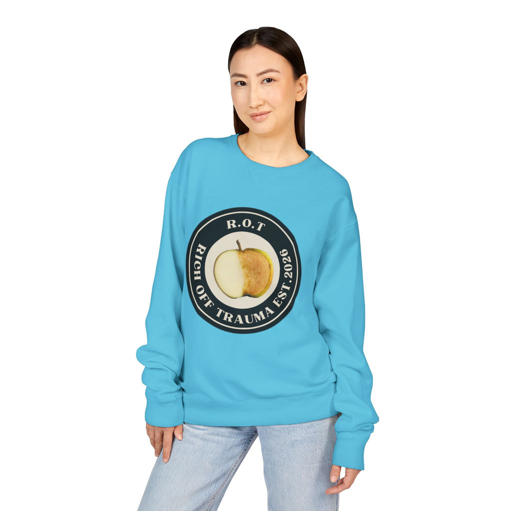 Crewneck Sweatshirt — R.O.T. (Rich Off Trauma) Logo
