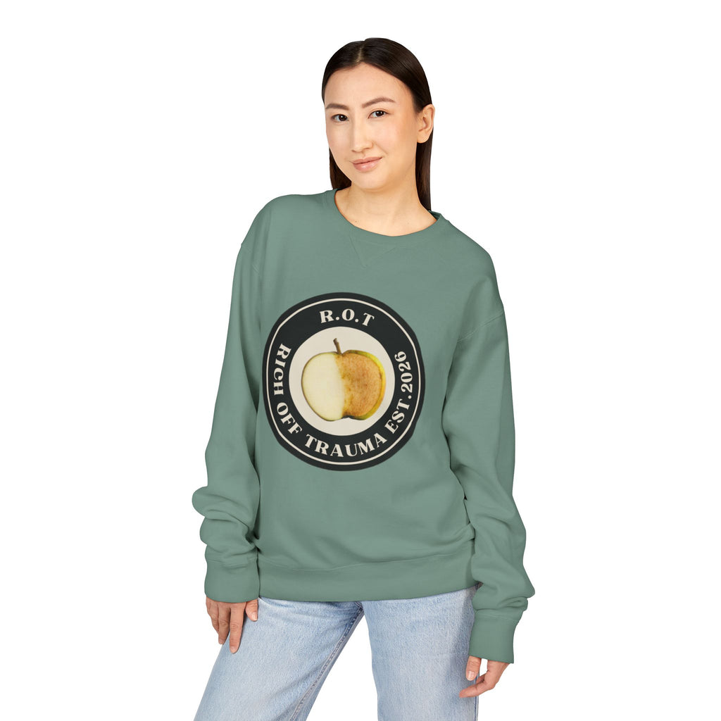 Crewneck Sweatshirt — R.O.T. (Rich Off Trauma) Logo