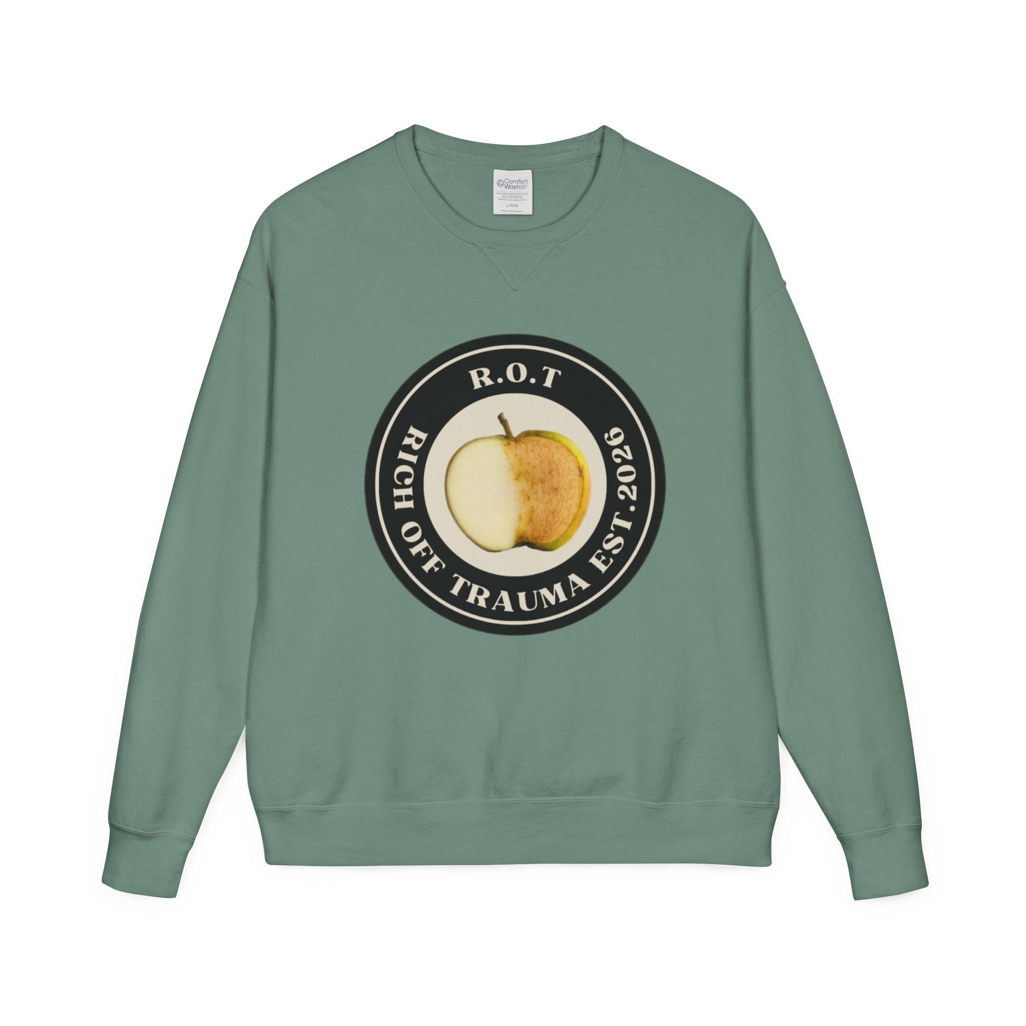 Crewneck Sweatshirt — R.O.T. (Rich Off Trauma) Logo