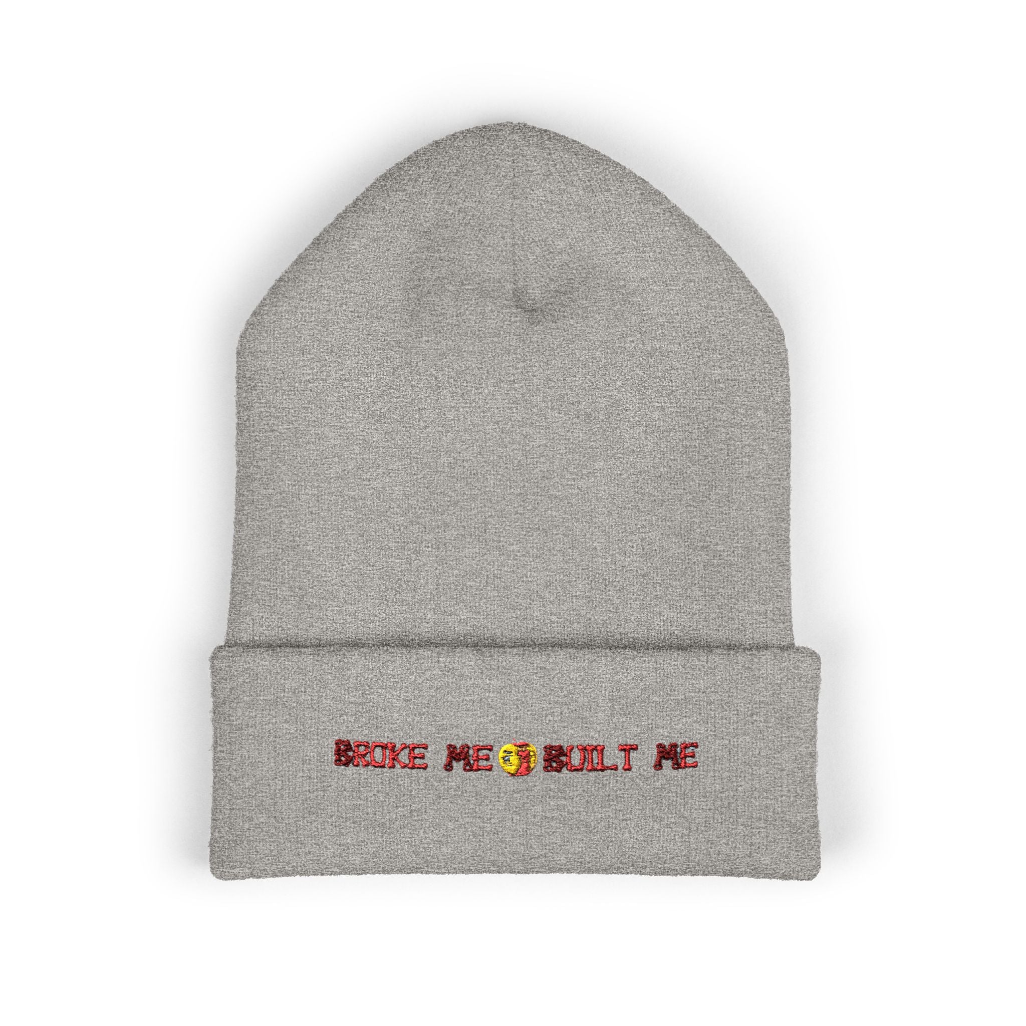 Broken ROT Patch Cuffed Beanie — Classic Knit Winter Hat