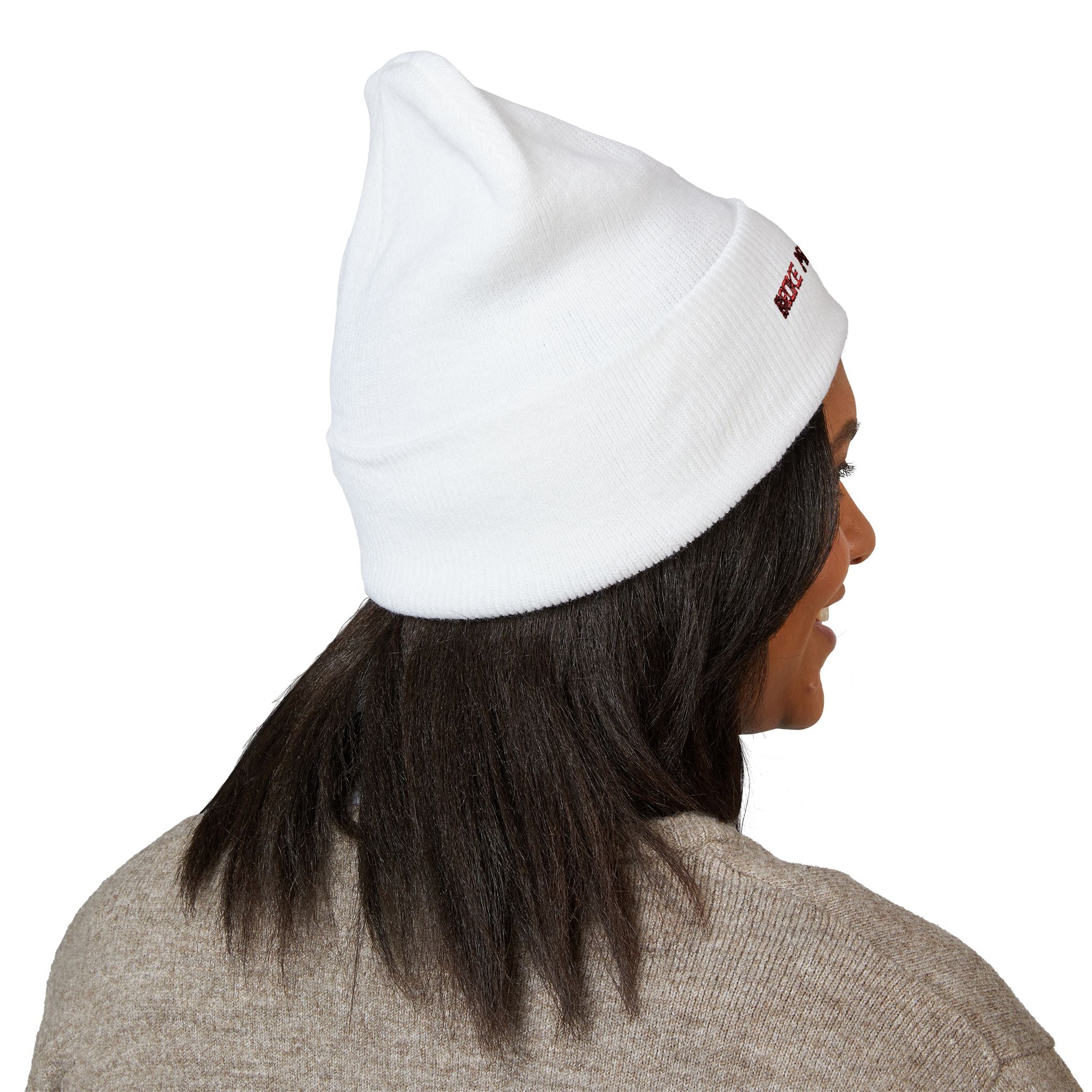 Broken ROT Patch Cuffed Beanie — Classic Knit Winter Hat