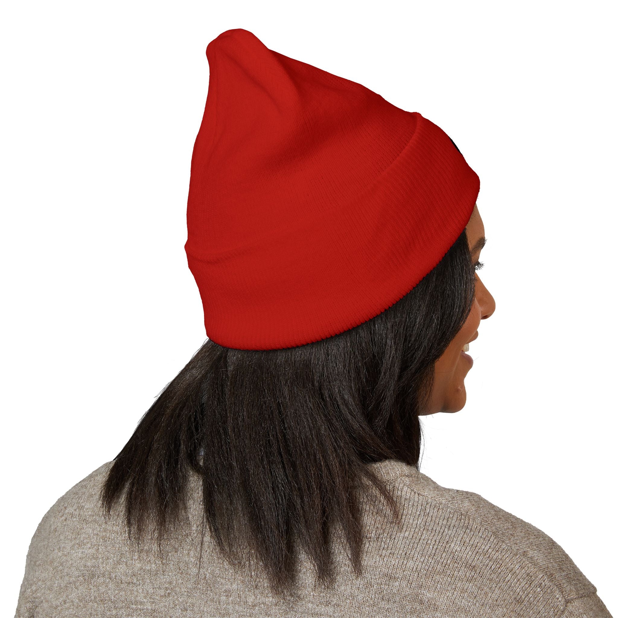 ROT Patch Cuffed Beanie — Classic Knit Winter Hat