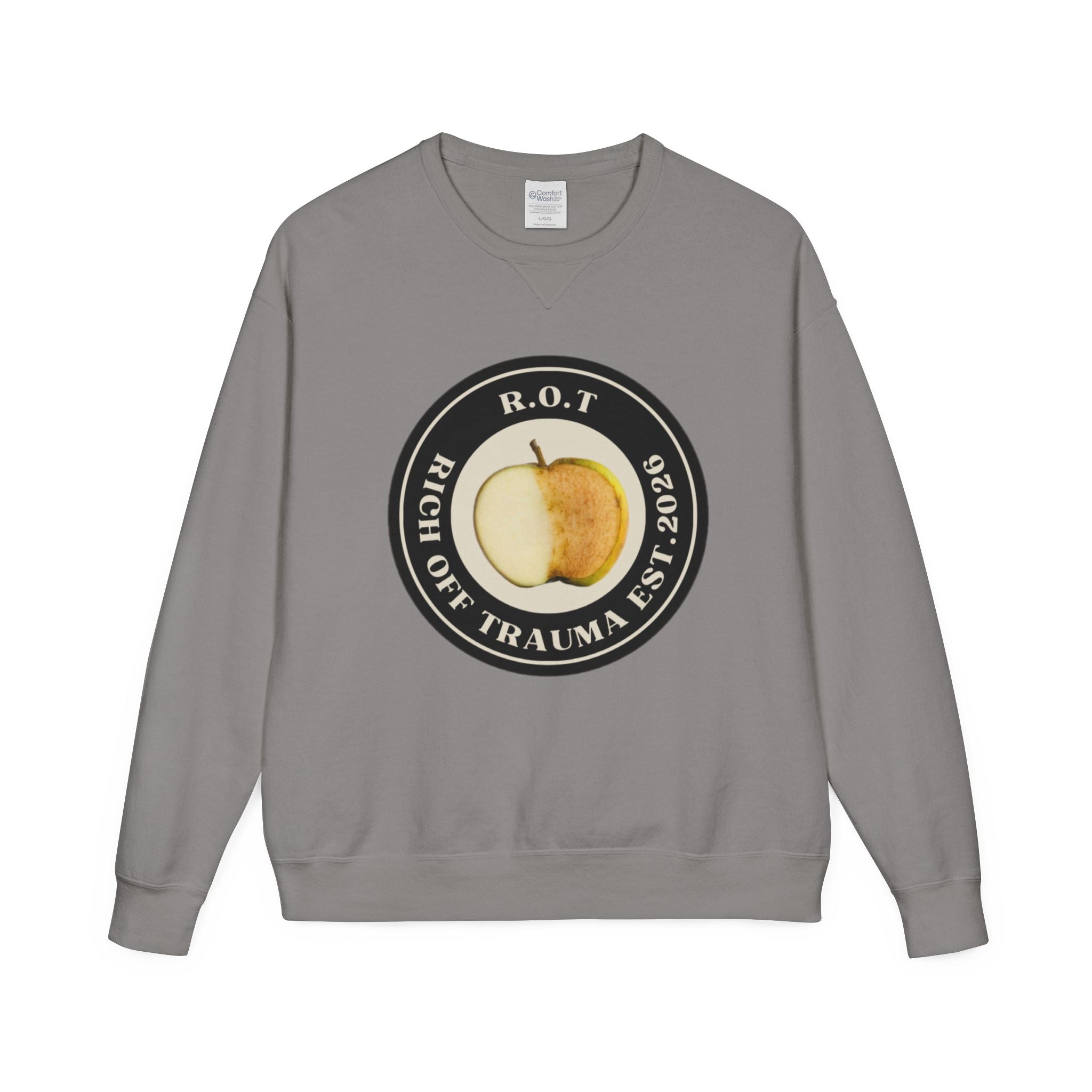 Crewneck Sweatshirt — R.O.T. (Rich Off Trauma) Logo
