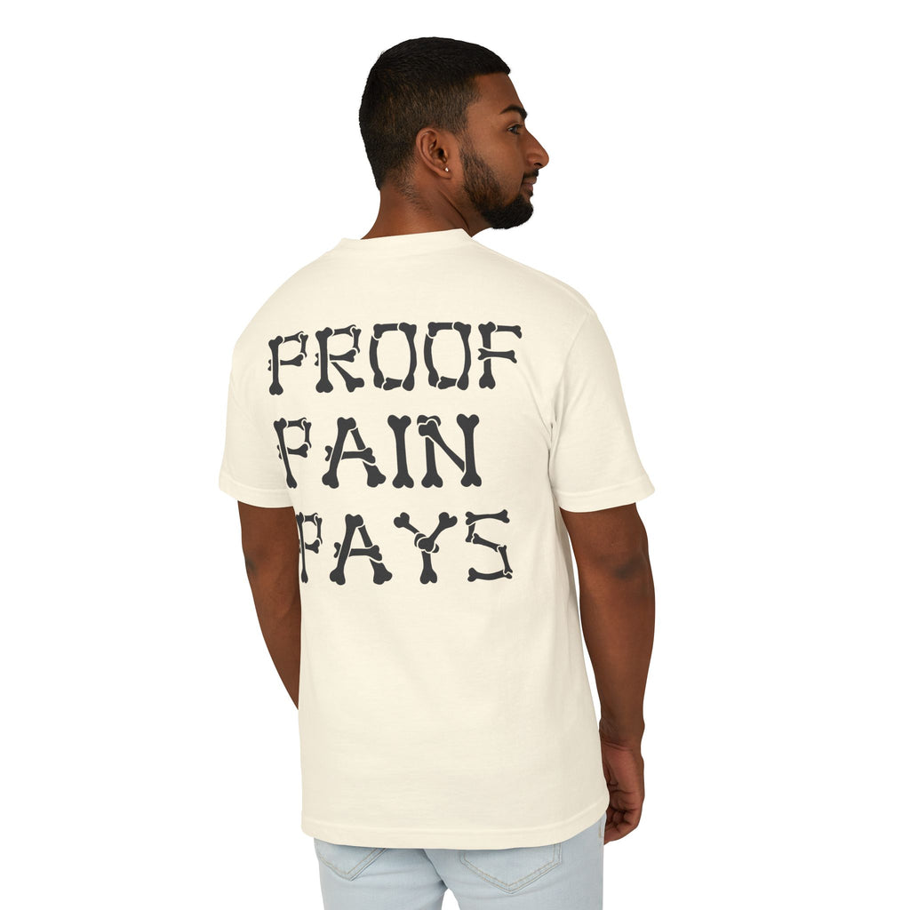 Proof Pain Pays Cotton Tee — ROT Coin Front & 'PROOF PAIN PAYS' Back