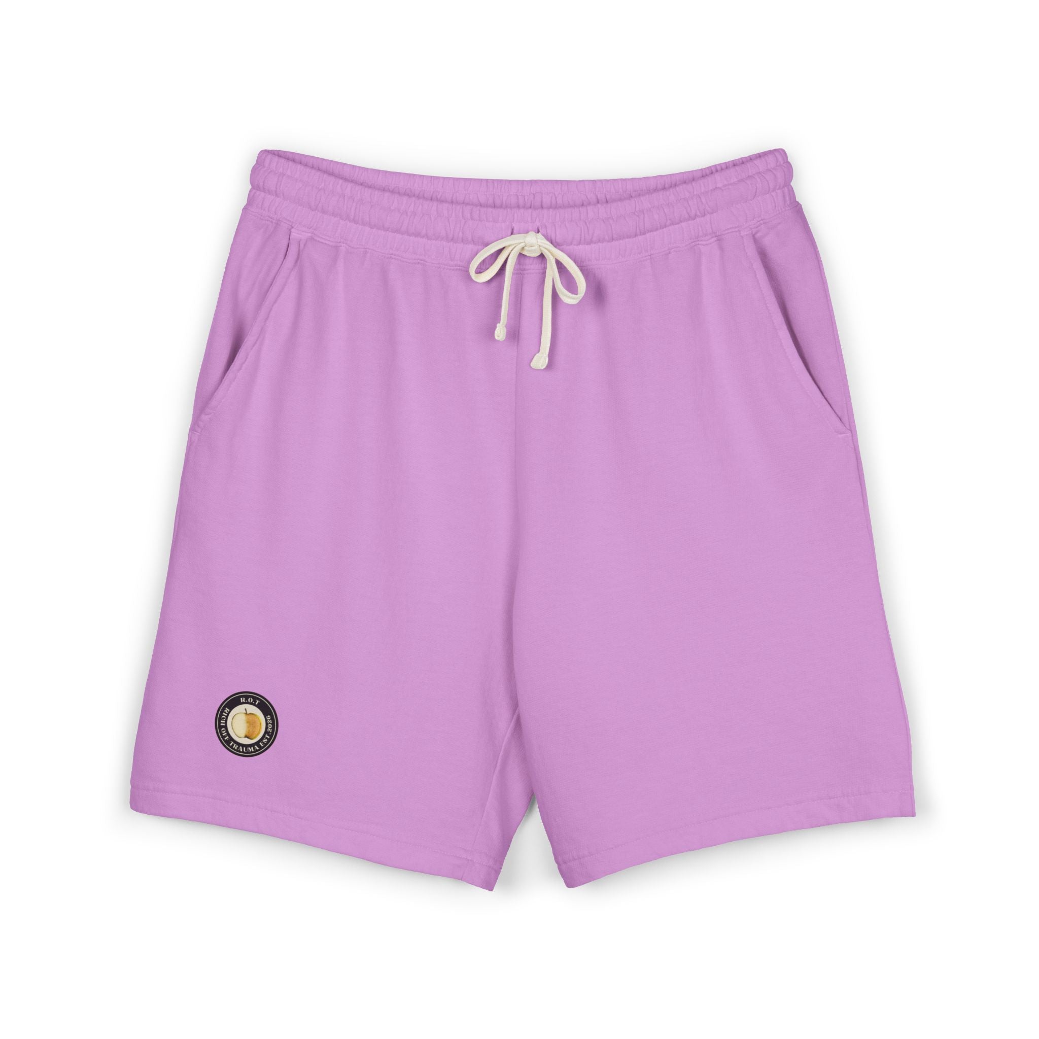 ROT Crew Fleece Sweat Shorts — Garment-Dyed Lightweight Casual Lounge Shorts